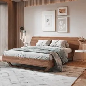 Кровать из массива дуба "DEO" без чехла/без тумб 160*200
