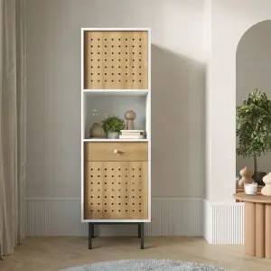 Стеллаж 2х дверный с ящиком "Koto"