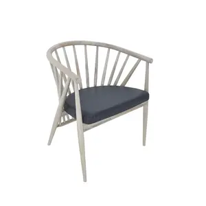 Кресло из массива дуба "Gaudi Style" с мягким элементом из натуральной кожи