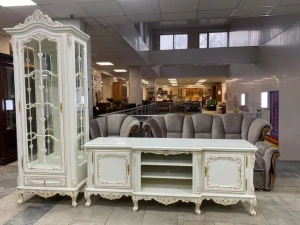 Витрина "Клеопатра" Белый 426-428 купить в интернет магазине Мебельный Салон. Звоните +7 495 743 46 14