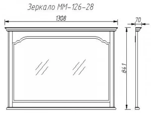 Зеркало "Давиль" Медовый дуб с ЗП ММ-126-28  купить в интернет магазине Мебельный Салон. Звоните +7 495 743 46 14