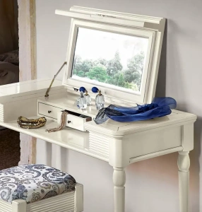 Стол туалетный с откидным зеркалом "Мария Сильва" Слоновая кость  MS921M купить в интернет магазине Мебельный Салон. Звоните +7 495 743 46 14