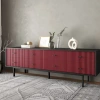 Комод 8 ящиков "Emerson" черный EM03/red/L  купить в интернет магазине Мебельный Салон. Звоните +7 495 743 46 14