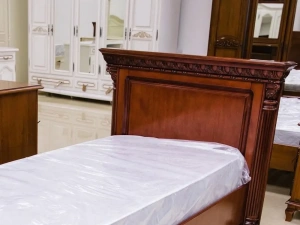 Кровать 90 "Венеция Люкс" Орех 364 купить в интернет магазине Мебельный Салон. Звоните +7 495 743 46 14